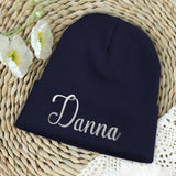 Custom Name - Personalized Aunt Embroidered Beanie
