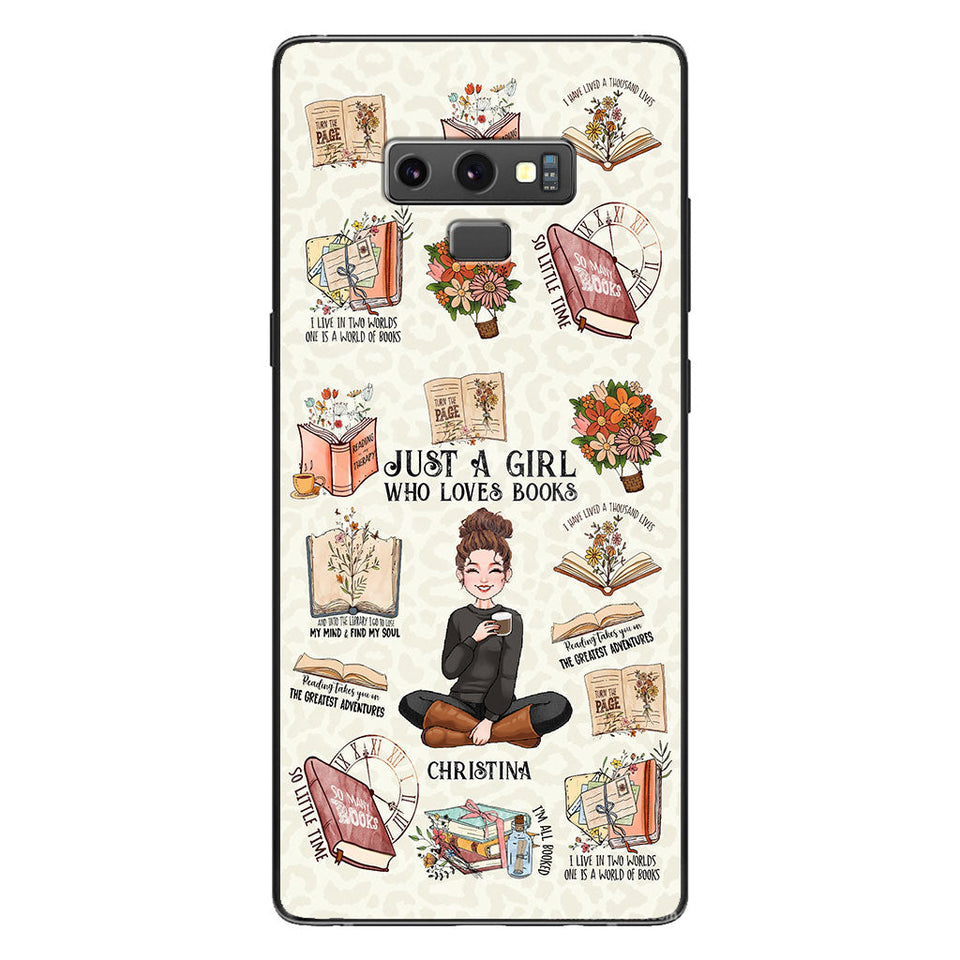 Just A Girl Who Loves Books - Personalized Book Phone Case