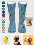 Funny Icon Pattern - Personalized Dog Socks