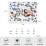 Rose Are Red Violet Are Sick - Personalized Couple Blanket