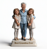 Custom Best Grandma Ever Any Photo – Personalized Grandmother and Granddaughters Acrylic Plaque, Custom Keepsake Gift for Home Decor