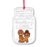 Together On The Naughty List For Years - Personalized Couple Ornament