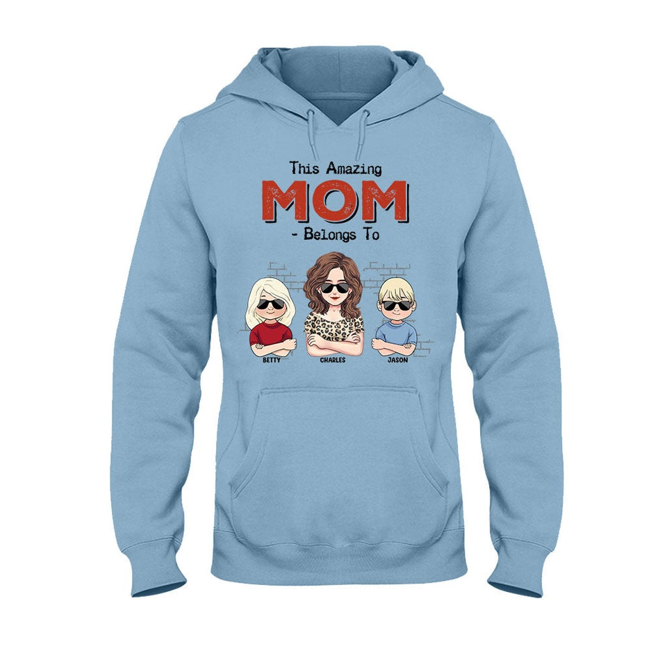 This Amazing Dad Belongs To - Gift for dad, dad, grandpa - Personalized T-shirt And Hoodie
