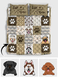 Cute Patterns Personalized Portrait Pets - Gift for dog lovers - Personalized Quilt Set