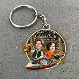 You Are The Greatest Catch Of My Life - Personalized Fishing Keychain