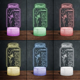If I Had A Star Birth Flower Zodiac Sign - Gift for mom, grandma, daughter, wife, girlfriend, dad, grandpa, boyfriend, husband - Personalized Shaped Plaque Light Base