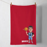 Sporty Towel - Personalized Basketball Towel