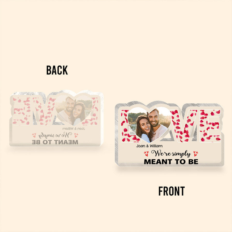 This Is Us - Couple gift for husband, wife, girlfriend, boyfriend - Personalized Custom Shaped Acrylic Plaque