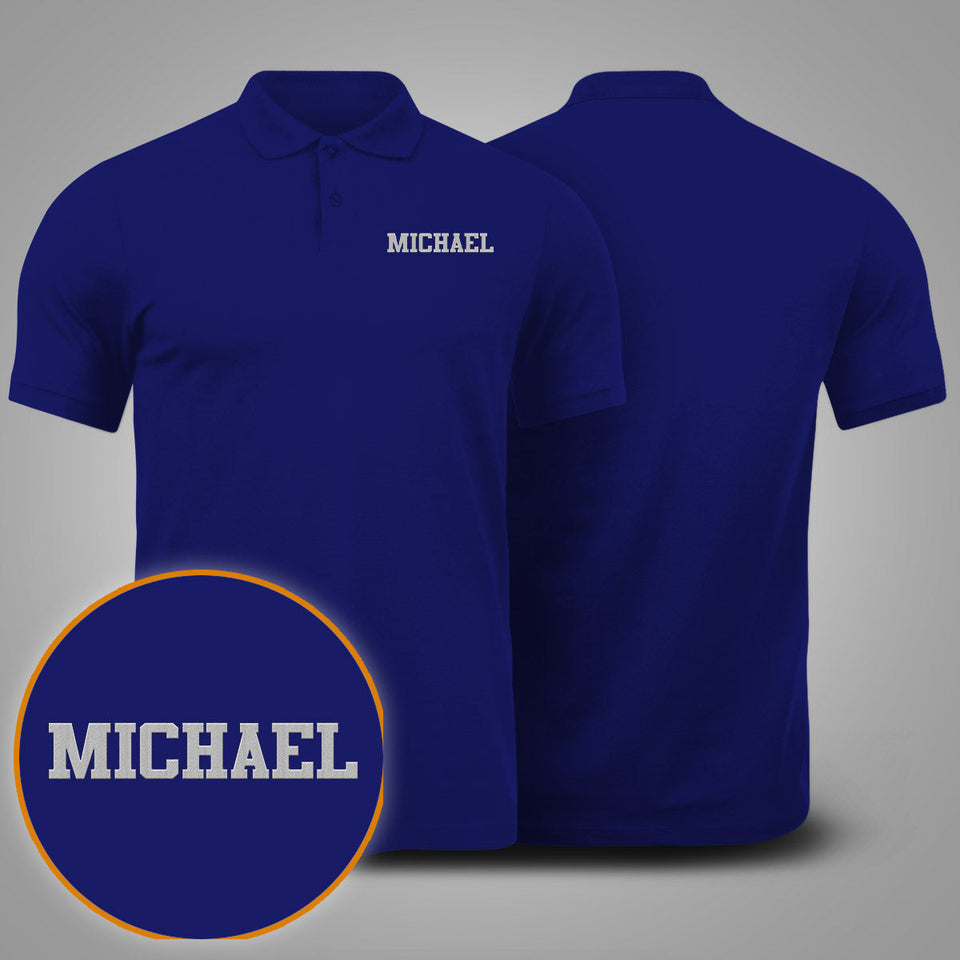 Custom Name - Personalized Uncle Embroidered Polo Shirt