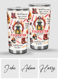 Courage Under Fire - Personalized Firefighter Tumbler