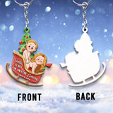 Santa Is Not The Only One Coming - Personalized Couple Keychain