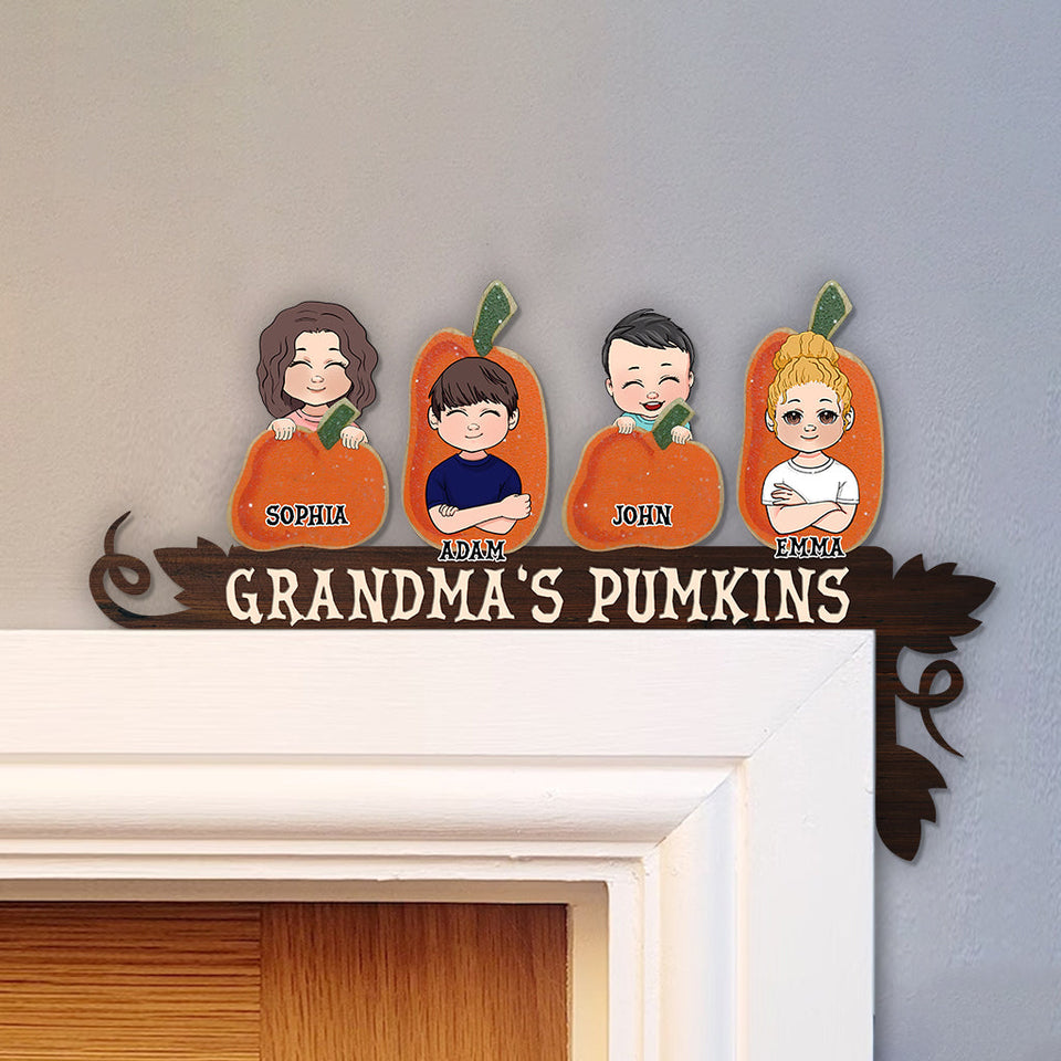 Grandma's Pumpkin - Personalized Grandma Door Frame Decoration