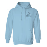 Custom Line Art - Personalized Father Embroidered Hoodie