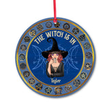 The Witch Is In - Personalized Witch Ornament