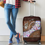 Pink Stethoscope - Personalized Nurse Luggage Cover