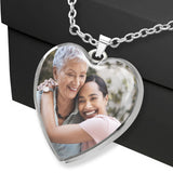 Thank You Mum - Gift for mom, grandma, wife, girlfriend, daughter - Personalized Heart Pendant Necklace
