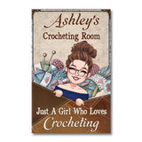 My Knitting Room - Personalized Knitting Canvas And Poster