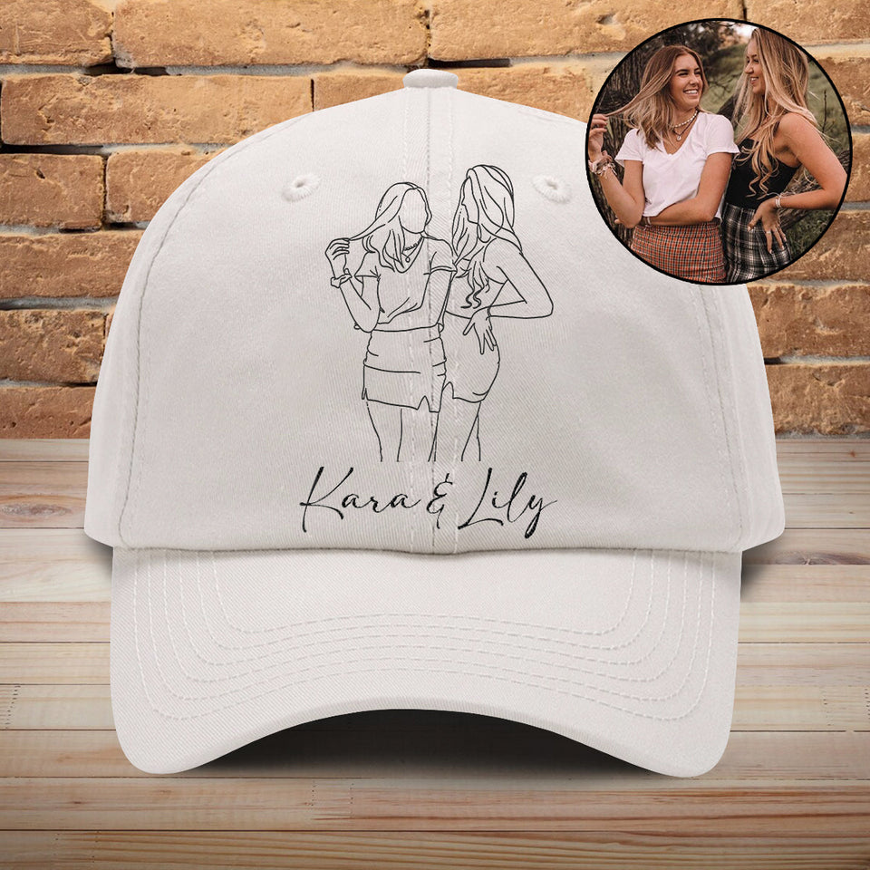Custom Photo - Personalized Aunt Embroidered Classic Cap