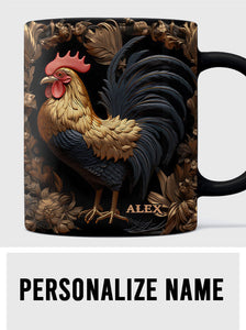 Rooster - Personalized Chicken Mug