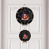 Wheel Of The Year - Personalized Witch Round Wood Sign