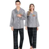 Santa Is Not The Only One Coming - Personalized Couple Button Down Pajamas