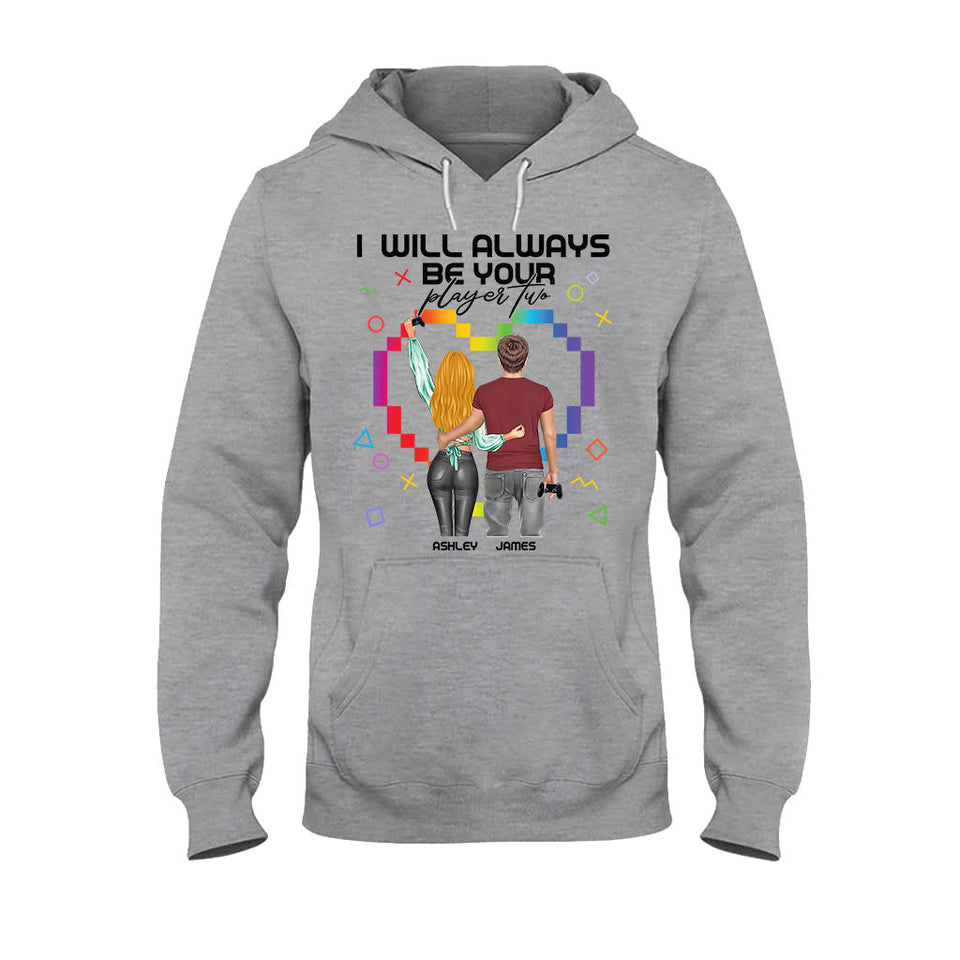 I Will Always Be Your Player Two - Personalized Video Game T-shirt And Hoodie