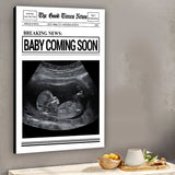 Baby Coming Soon - Personalized Mother Canvas And Poster