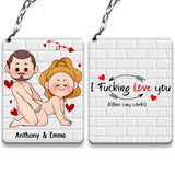 I Just Want You To Be Happy - Couple gift for husband, wife, boyfriend, girlfriend - Personalized Keychain