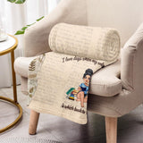 This Is My Reading Blanket - Book gift for mom, daughter, girlfriend, wife - Personalized Blanket