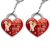 My Heart Belongs To You - Personalized Couple Keychain