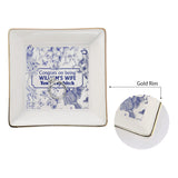 Congrats On Being My Girlfriend / Wife You Lucky - gift for wife, girlfriend - Personalized Jewelry Dish