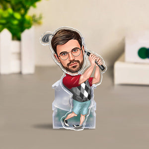 Funny Photo Figure - Personalized Golf Custom Shaking Head