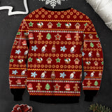 Tis The Season To Be Naughty - Personalized Couple Ugly Sweater