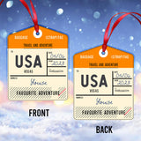 Favorite Adventure - Personalized Travelling Ornament