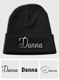 Custom Name - Personalized granddaughter Embroidered Beanie