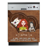 Positive Affirmations Butterfly - Personalized Butterfly Dishwasher Cover