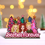 Besties Forever - Gift for friend - Personalized 1 Layered Big Freestanding