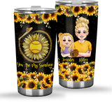 You Are My Sunshine - Personalized Softball Tumbler