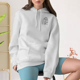 Custom Line Art - Personalized Sibling Embroidered Hoodie