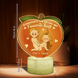 Congrats On Being My Favorite - gift for husband, wife, boyfriend, girlfriend - Personalized Shaped Plaque Light Base