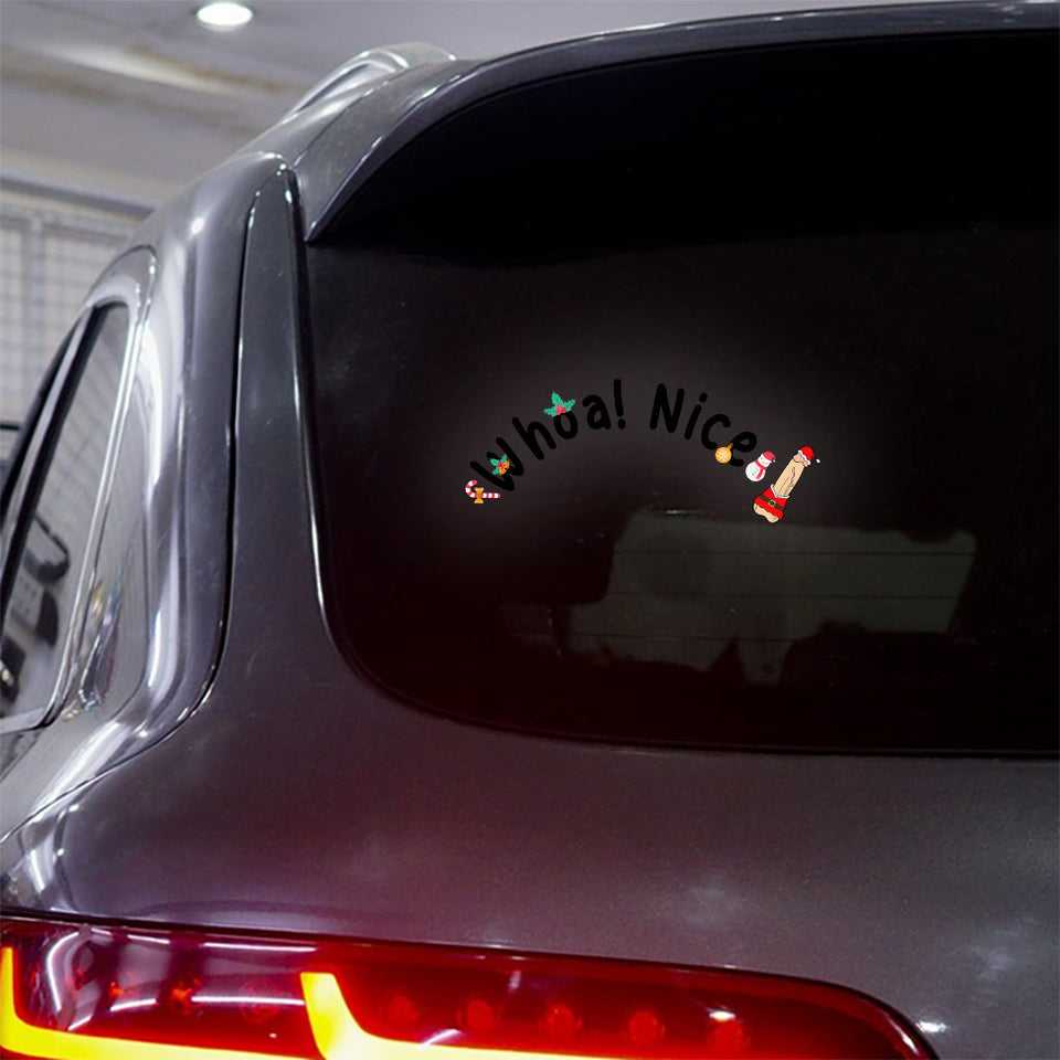 Whoa! Nice P - Personalized Couple Decal Die Cut
