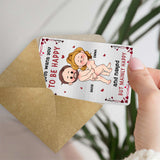 Favorite Song Scannable QR Code - Personalized Couple Wallet Insert Card