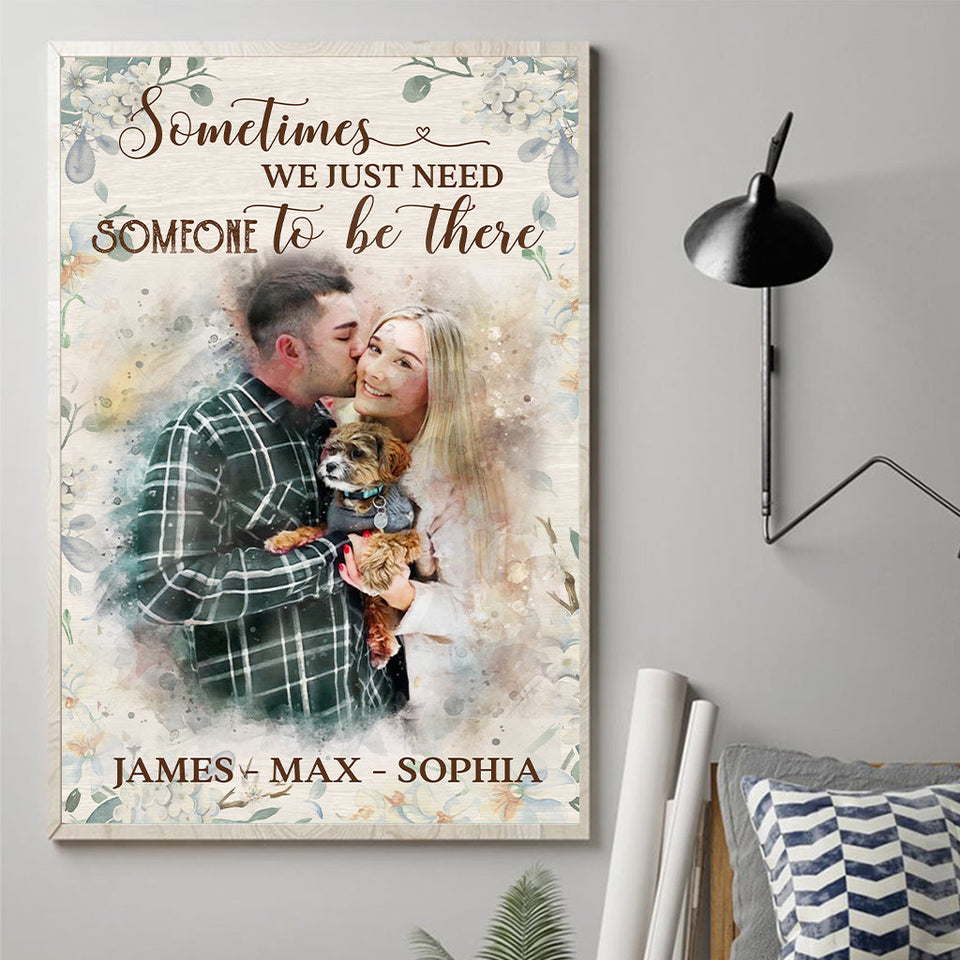 Watercolor Painting - Personalized Dog Canvas And Poster