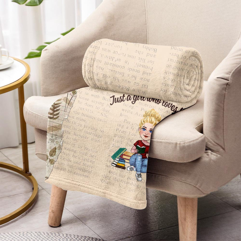 This Is My Reading Blanket - Book gift for mom, daughter, girlfriend, wife - Personalized Blanket