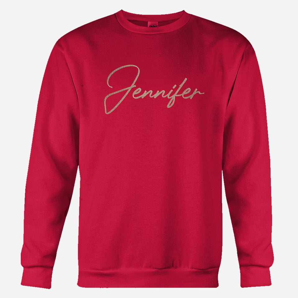 Custom Name - Personalized Family Embroidered Sweater