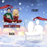 Merry Christmas From The Best Decision You Ever Made - Personalized Couple Transparent Ornament