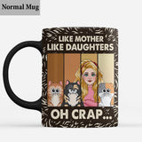 Like Mother Father Like Daughter Son Cats Dogs Pet Lover - Personalized Cat Mug