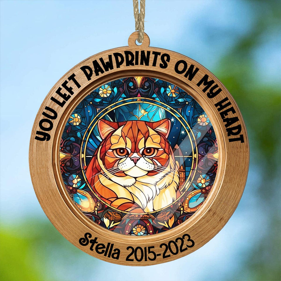 You Were My Favorite Hello And My Hardest Goodbye - Personalized Dog Suncatcher