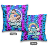 Tonight Who Hoo - Personalized Couple Throw Pillow