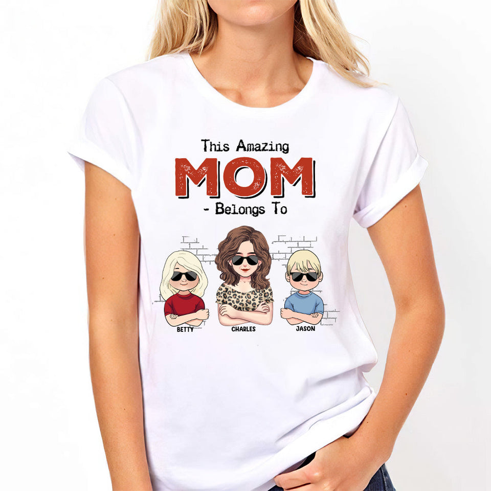 This Amazing Dad Belongs To - Gift for dad, dad, grandpa - Personalized T-shirt And Hoodie